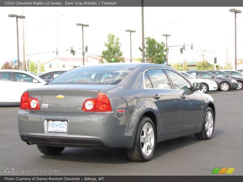 Dark Gray Metallic / Titanium 2009 Chevrolet Malibu LS Sedan