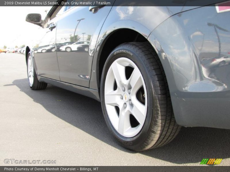 Dark Gray Metallic / Titanium 2009 Chevrolet Malibu LS Sedan