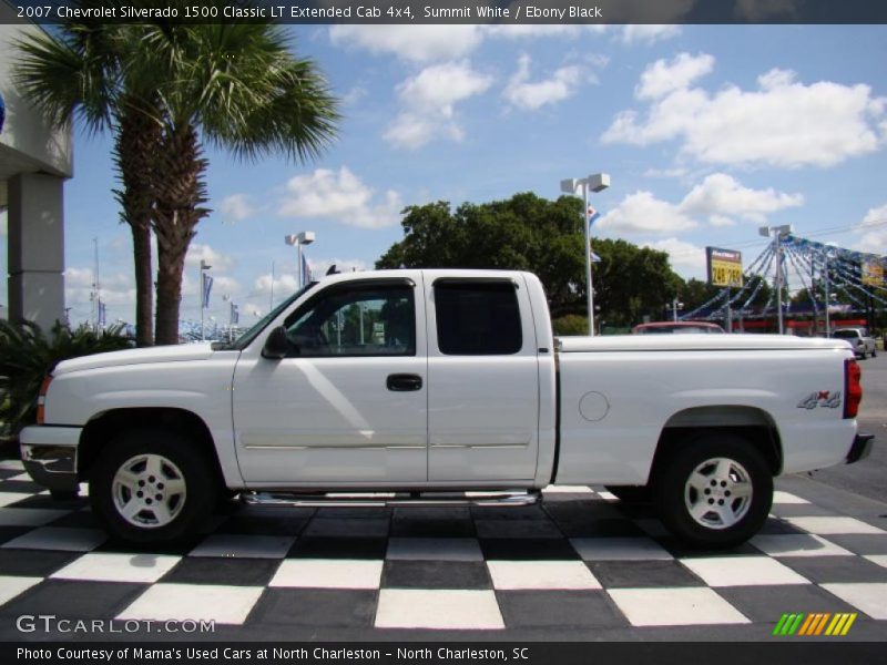 Summit White / Ebony Black 2007 Chevrolet Silverado 1500 Classic LT Extended Cab 4x4