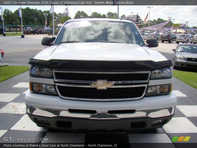 Summit White / Ebony Black 2007 Chevrolet Silverado 1500 Classic LT Extended Cab 4x4