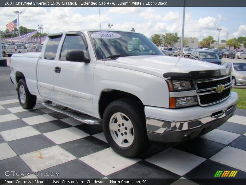 Summit White / Ebony Black 2007 Chevrolet Silverado 1500 Classic LT Extended Cab 4x4