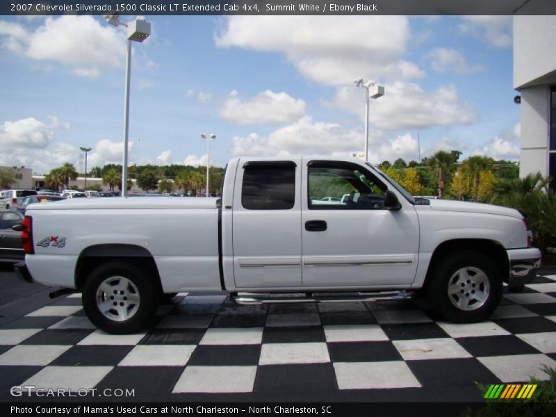 Summit White / Ebony Black 2007 Chevrolet Silverado 1500 Classic LT Extended Cab 4x4