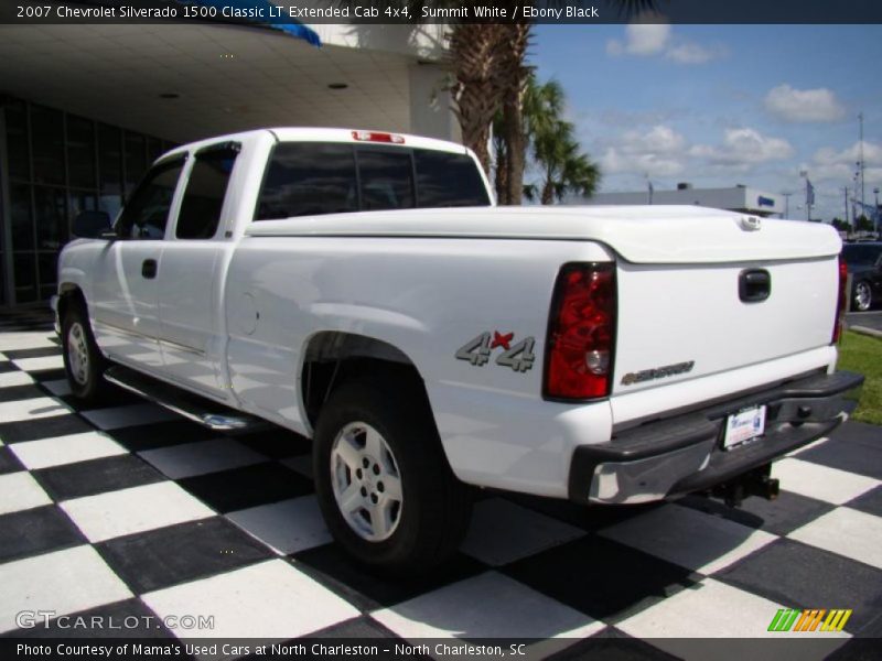 Summit White / Ebony Black 2007 Chevrolet Silverado 1500 Classic LT Extended Cab 4x4