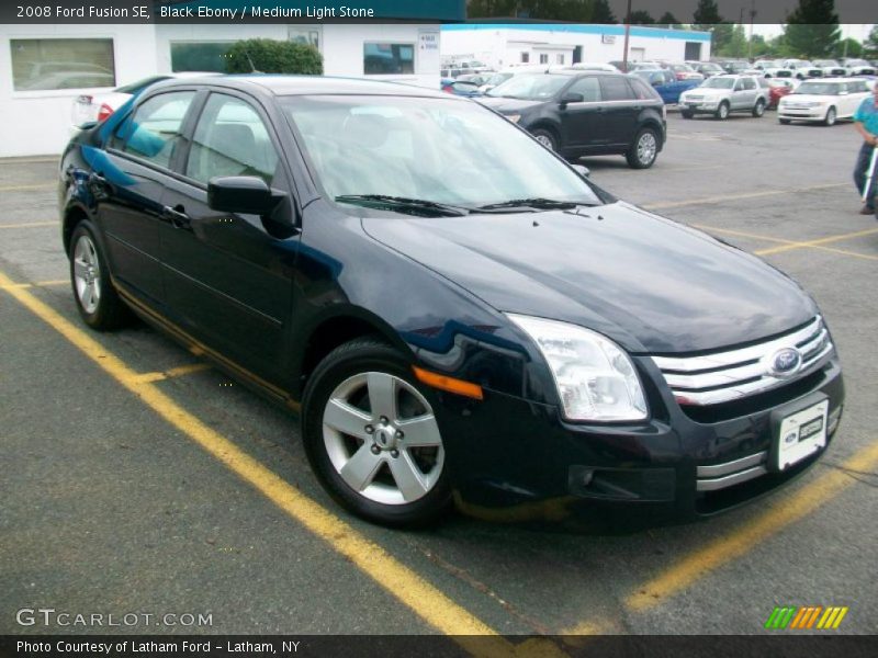 Black Ebony / Medium Light Stone 2008 Ford Fusion SE