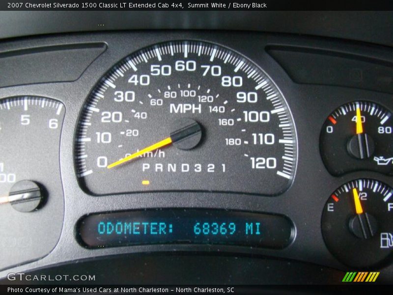 Summit White / Ebony Black 2007 Chevrolet Silverado 1500 Classic LT Extended Cab 4x4