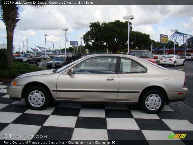 Cashmere Silver Metallic / Beige 1995 Honda Accord LX Coupe