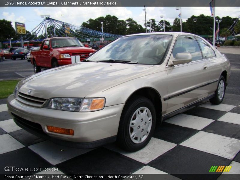 Cashmere Silver Metallic / Beige 1995 Honda Accord LX Coupe