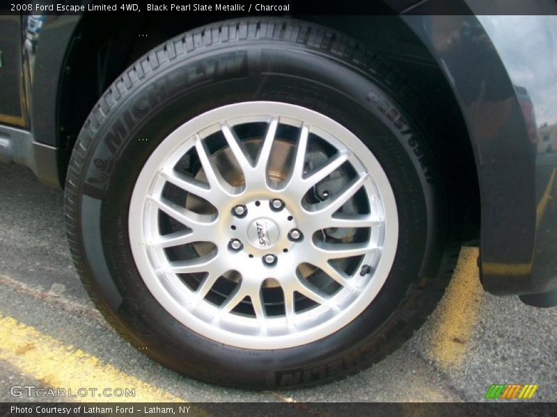 Black Pearl Slate Metallic / Charcoal 2008 Ford Escape Limited 4WD