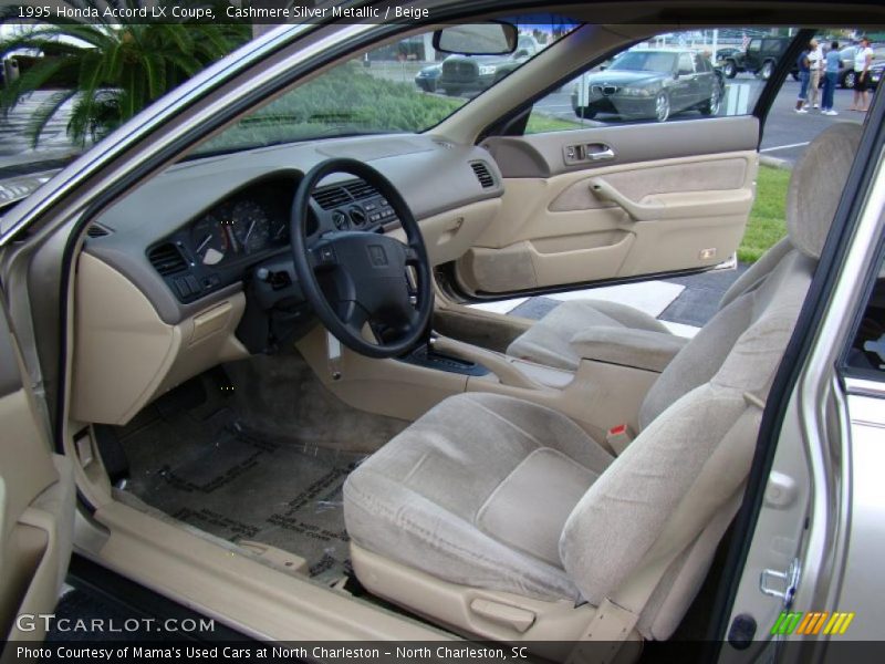 Cashmere Silver Metallic / Beige 1995 Honda Accord LX Coupe