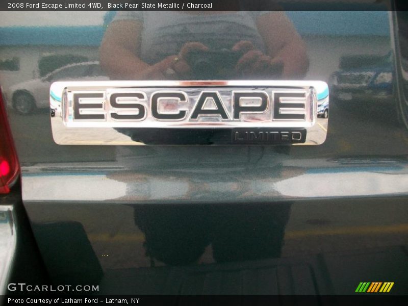 Black Pearl Slate Metallic / Charcoal 2008 Ford Escape Limited 4WD