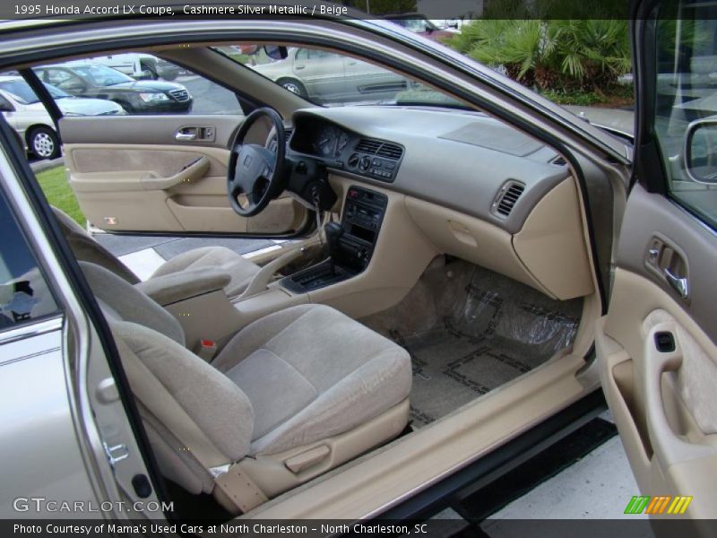 Cashmere Silver Metallic / Beige 1995 Honda Accord LX Coupe