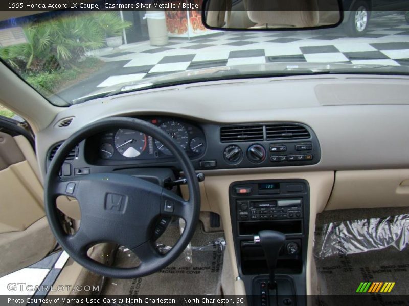 Cashmere Silver Metallic / Beige 1995 Honda Accord LX Coupe