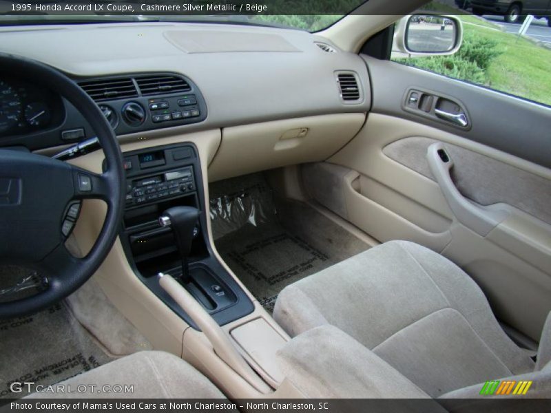 Cashmere Silver Metallic / Beige 1995 Honda Accord LX Coupe