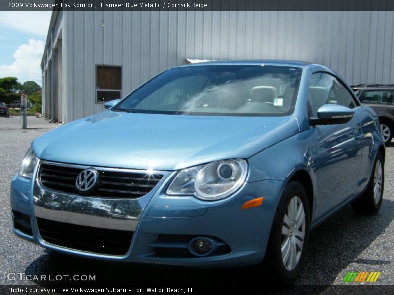 Eismeer Blue Metallic / Cornsilk Beige 2009 Volkswagen Eos Komfort