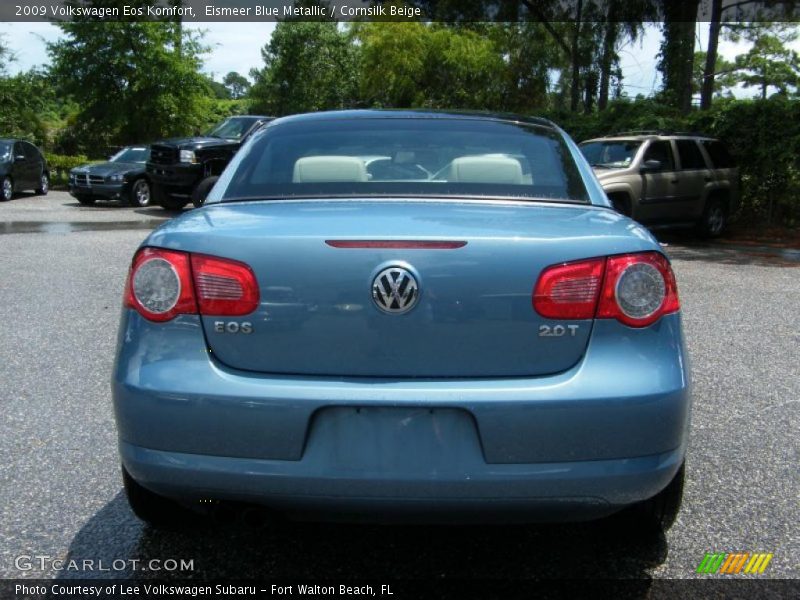 Eismeer Blue Metallic / Cornsilk Beige 2009 Volkswagen Eos Komfort