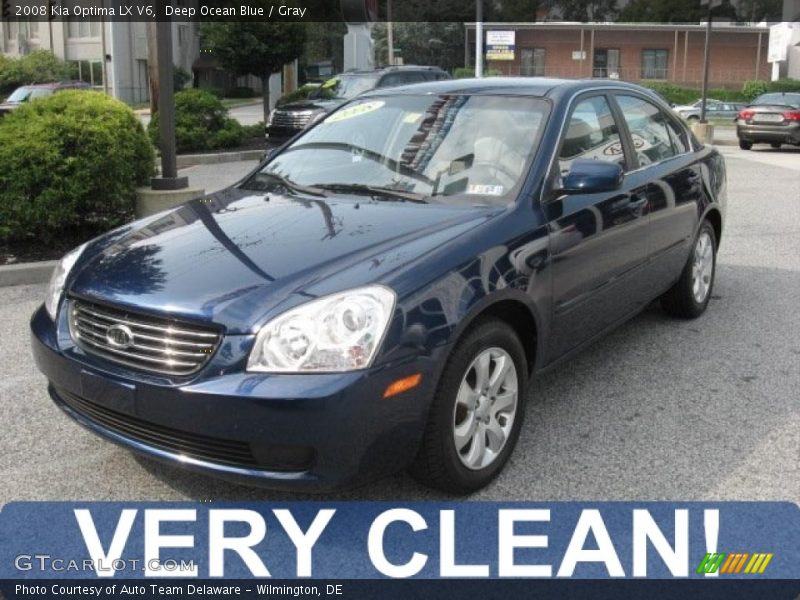 Deep Ocean Blue / Gray 2008 Kia Optima LX V6