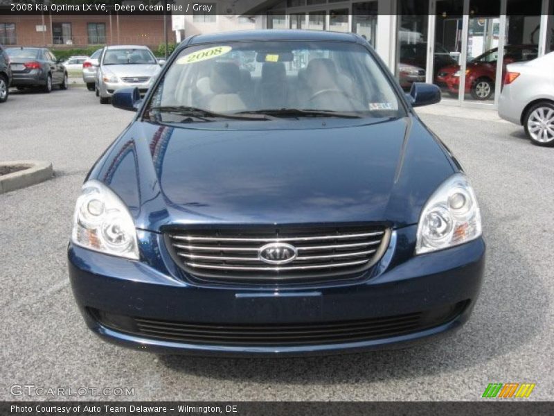 Deep Ocean Blue / Gray 2008 Kia Optima LX V6
