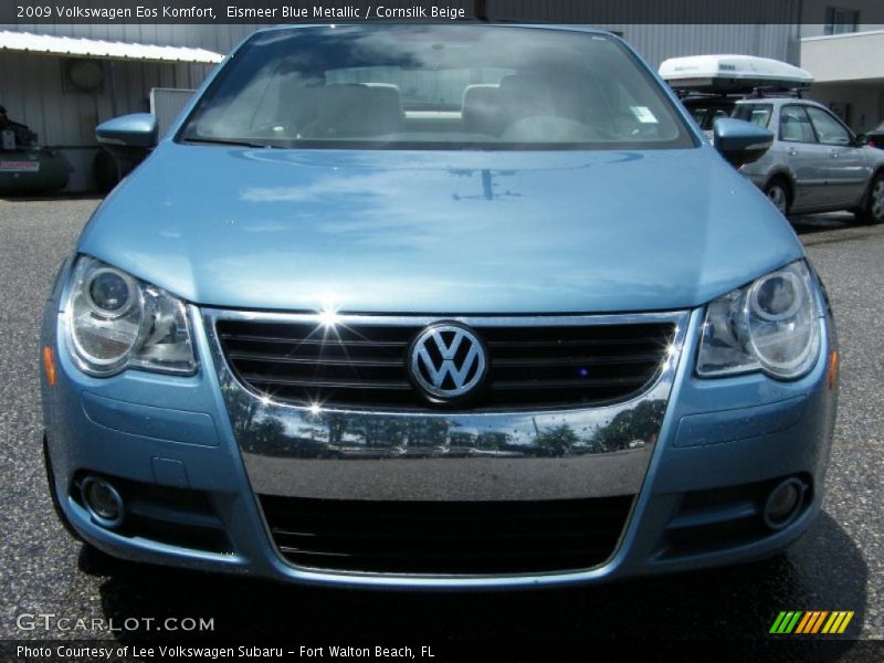 Eismeer Blue Metallic / Cornsilk Beige 2009 Volkswagen Eos Komfort