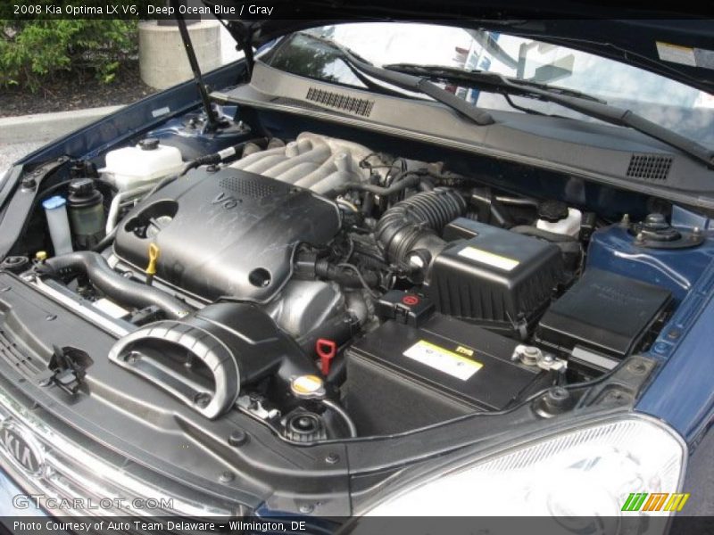 Deep Ocean Blue / Gray 2008 Kia Optima LX V6