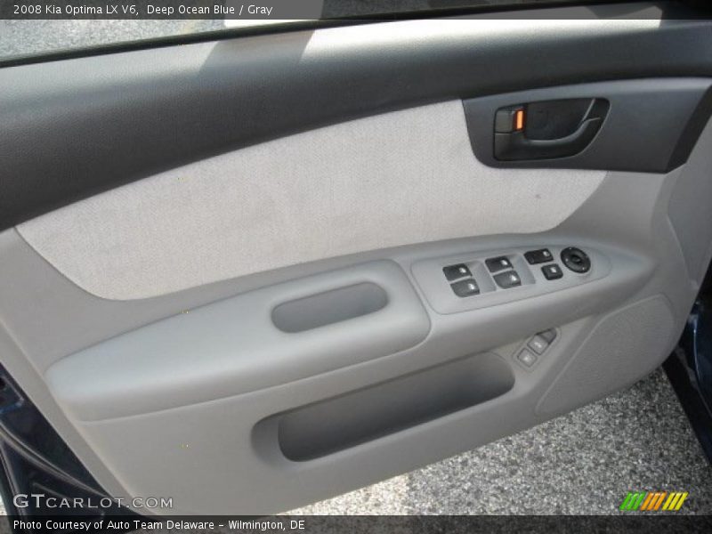 Deep Ocean Blue / Gray 2008 Kia Optima LX V6
