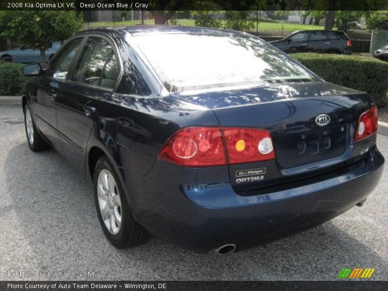 Deep Ocean Blue / Gray 2008 Kia Optima LX V6