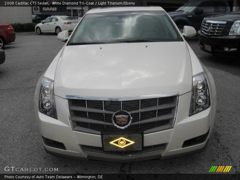 White Diamond Tri-Coat / Light Titanium/Ebony 2008 Cadillac CTS Sedan