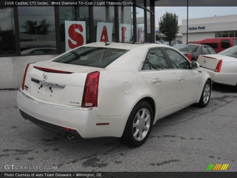 White Diamond Tri-Coat / Light Titanium/Ebony 2008 Cadillac CTS Sedan