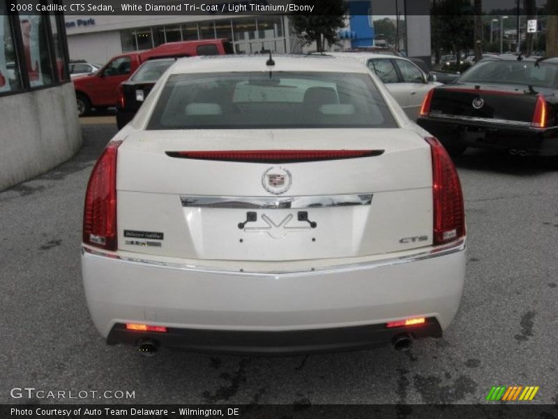 White Diamond Tri-Coat / Light Titanium/Ebony 2008 Cadillac CTS Sedan