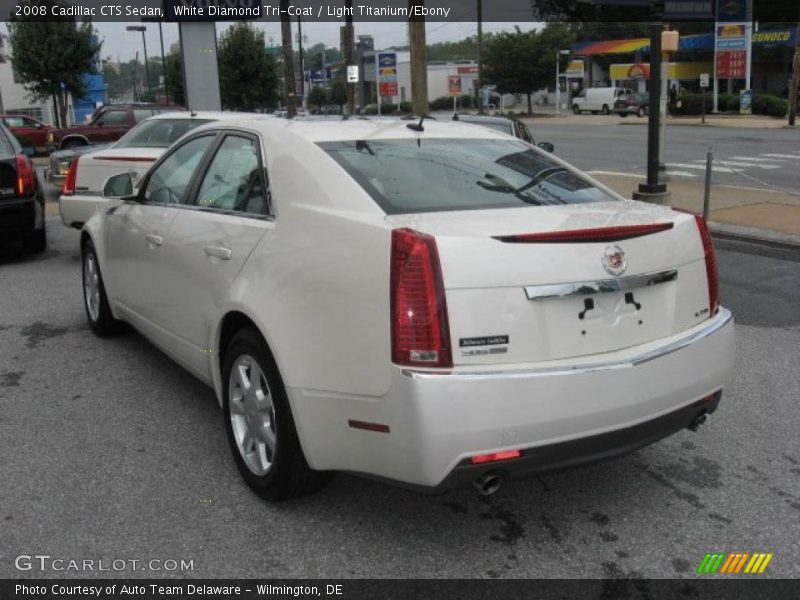 White Diamond Tri-Coat / Light Titanium/Ebony 2008 Cadillac CTS Sedan