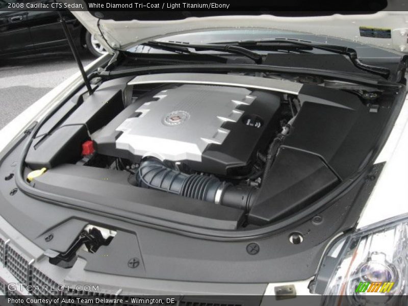 White Diamond Tri-Coat / Light Titanium/Ebony 2008 Cadillac CTS Sedan
