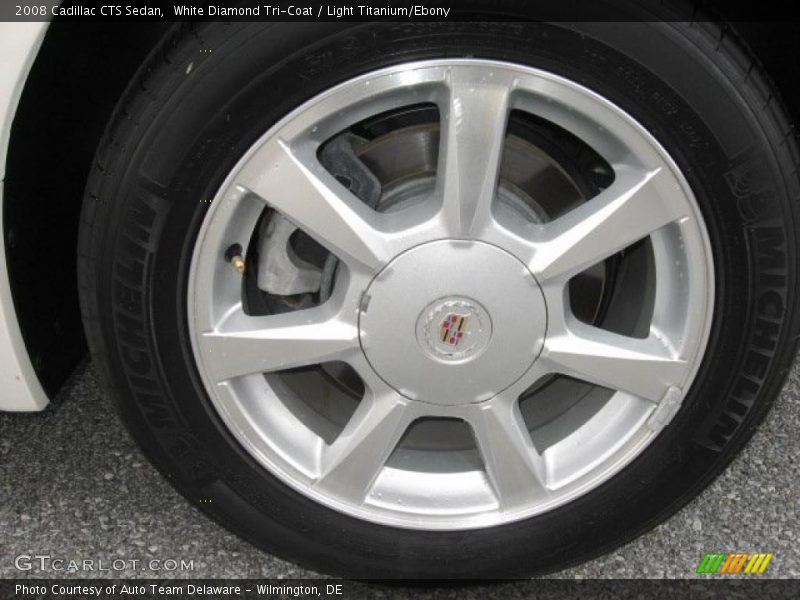 White Diamond Tri-Coat / Light Titanium/Ebony 2008 Cadillac CTS Sedan