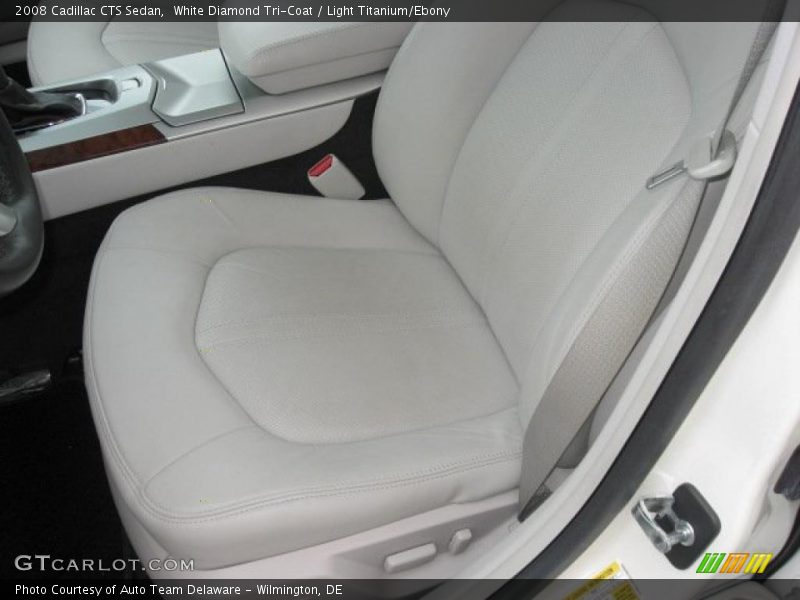White Diamond Tri-Coat / Light Titanium/Ebony 2008 Cadillac CTS Sedan