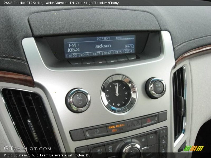 White Diamond Tri-Coat / Light Titanium/Ebony 2008 Cadillac CTS Sedan
