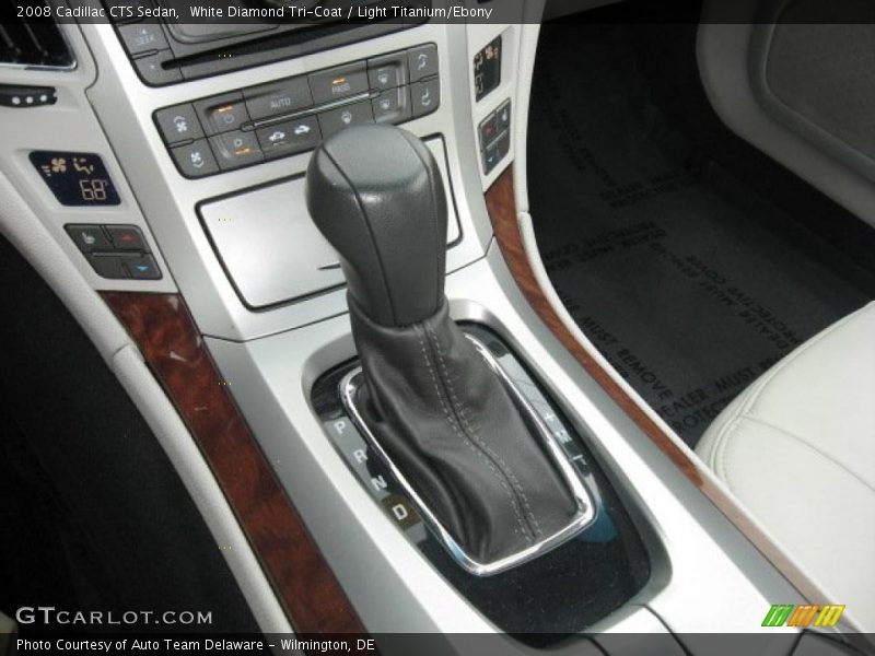 White Diamond Tri-Coat / Light Titanium/Ebony 2008 Cadillac CTS Sedan