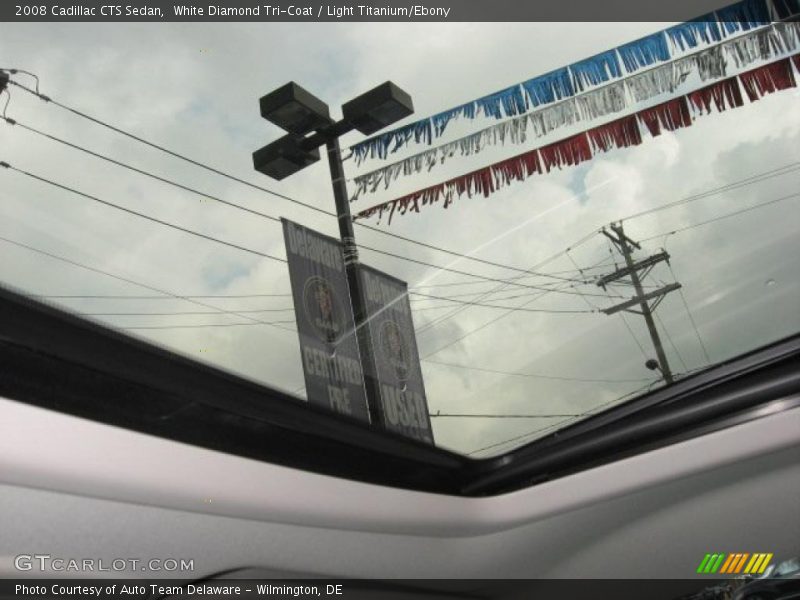 White Diamond Tri-Coat / Light Titanium/Ebony 2008 Cadillac CTS Sedan