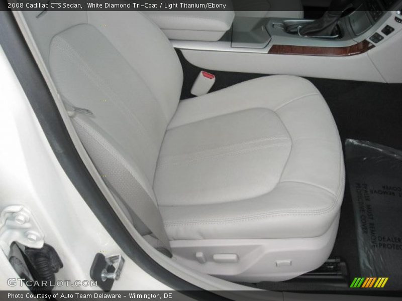 White Diamond Tri-Coat / Light Titanium/Ebony 2008 Cadillac CTS Sedan