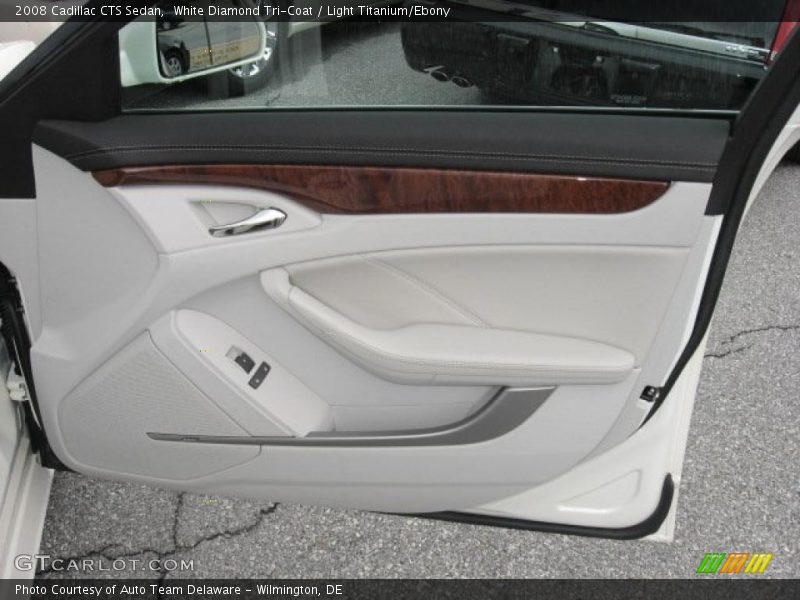 White Diamond Tri-Coat / Light Titanium/Ebony 2008 Cadillac CTS Sedan