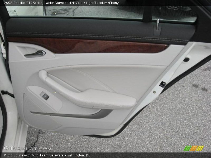 White Diamond Tri-Coat / Light Titanium/Ebony 2008 Cadillac CTS Sedan