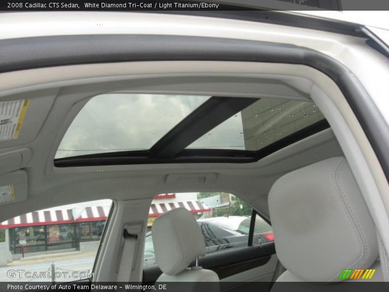 White Diamond Tri-Coat / Light Titanium/Ebony 2008 Cadillac CTS Sedan