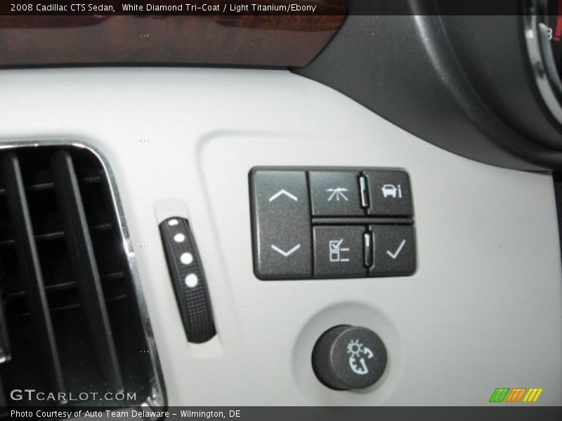 White Diamond Tri-Coat / Light Titanium/Ebony 2008 Cadillac CTS Sedan