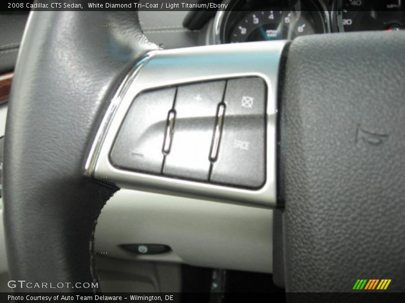 White Diamond Tri-Coat / Light Titanium/Ebony 2008 Cadillac CTS Sedan