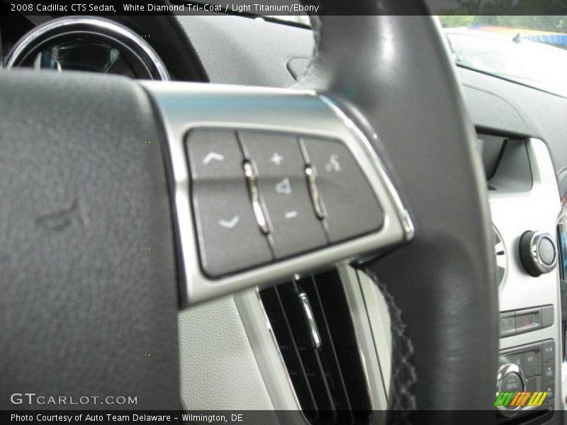 White Diamond Tri-Coat / Light Titanium/Ebony 2008 Cadillac CTS Sedan