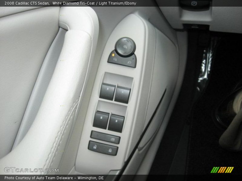 White Diamond Tri-Coat / Light Titanium/Ebony 2008 Cadillac CTS Sedan