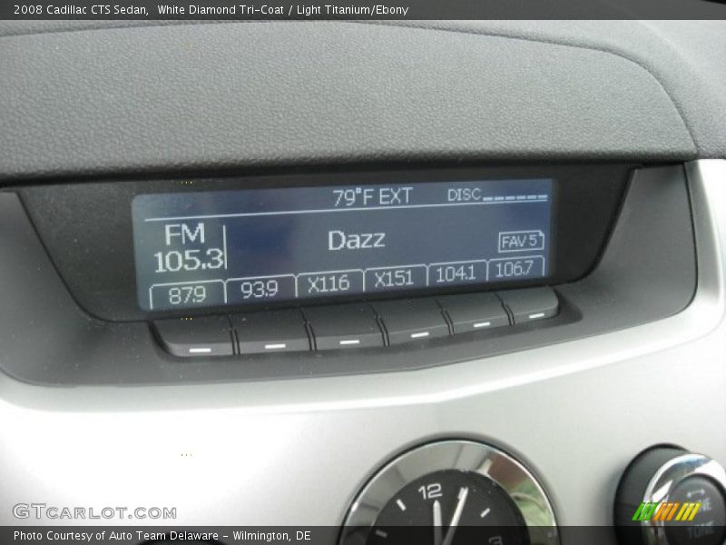 White Diamond Tri-Coat / Light Titanium/Ebony 2008 Cadillac CTS Sedan