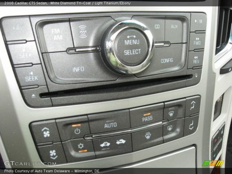 White Diamond Tri-Coat / Light Titanium/Ebony 2008 Cadillac CTS Sedan
