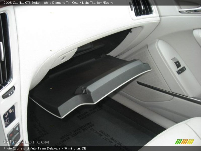 White Diamond Tri-Coat / Light Titanium/Ebony 2008 Cadillac CTS Sedan