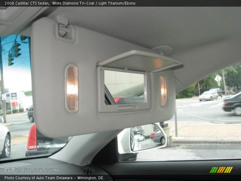 White Diamond Tri-Coat / Light Titanium/Ebony 2008 Cadillac CTS Sedan