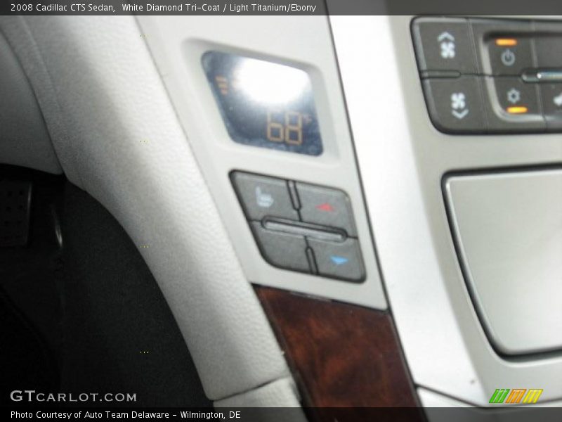 White Diamond Tri-Coat / Light Titanium/Ebony 2008 Cadillac CTS Sedan