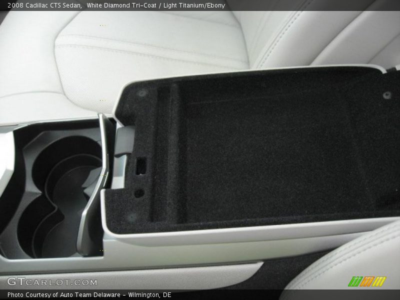 White Diamond Tri-Coat / Light Titanium/Ebony 2008 Cadillac CTS Sedan