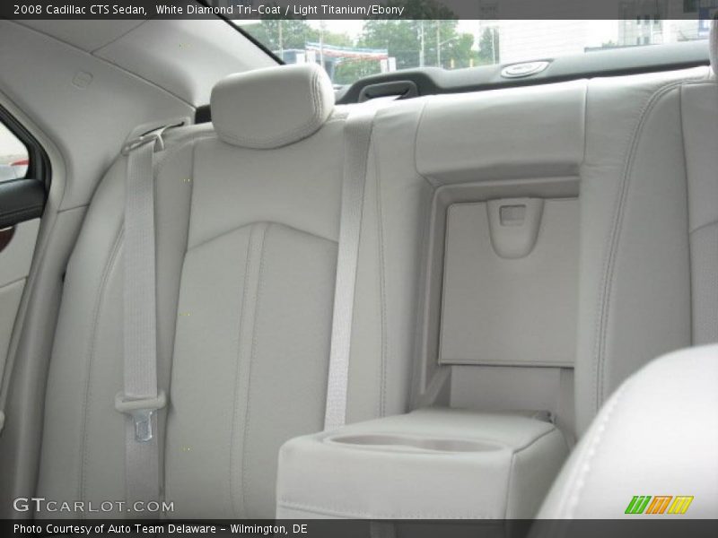 White Diamond Tri-Coat / Light Titanium/Ebony 2008 Cadillac CTS Sedan